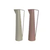 Vase DKD Home Decor 15 x 11 x 45 cm Beige Pink Iron (2 Units)