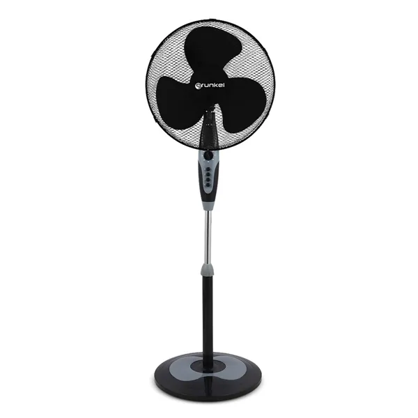 Freestanding Fan Grunkel FAN-N16 ECOTIMER Black 50 W