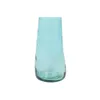 Vase DKD Home Decor 18 x 18 x 120 cm Sky blue Tempered Glass