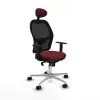 Office Chair with Headrest Jorquera Piqueras y Crespo 1D086N1 Maroon