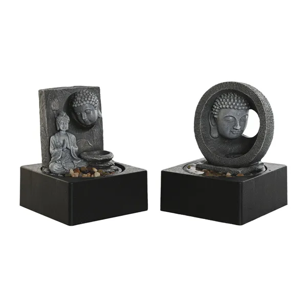 Garden fountain DKD Home Decor Buddha Resin 18 x 18 x 24 cm Oriental (2 Units)