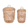 Basket set DKD Home Decor Natural Light brown Tropical 45 x 45 x 57 cm