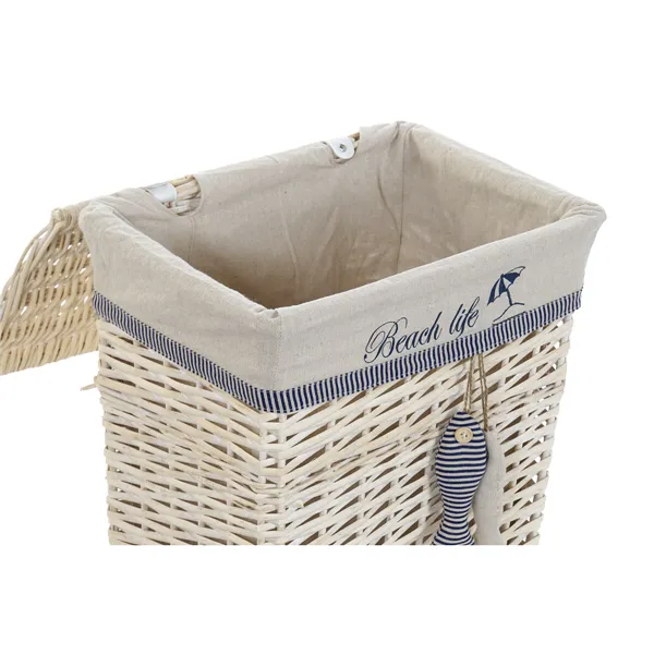 Basket set DKD Home Decor 47 x 35 x 56 cm Polyester Spirals (5 Units)