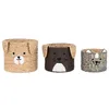 Basket set DKD Home Decor 40 x 40 x 37 cm animals