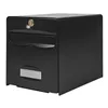 Letterbox Burg-Wachter   Black Stainless steel Galvanised Steel 36,5 x 28 x 31 cm