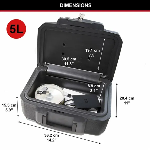 Safety-deposit box Master Lock L1200 36 x 28,5 x 15,5 cm Black