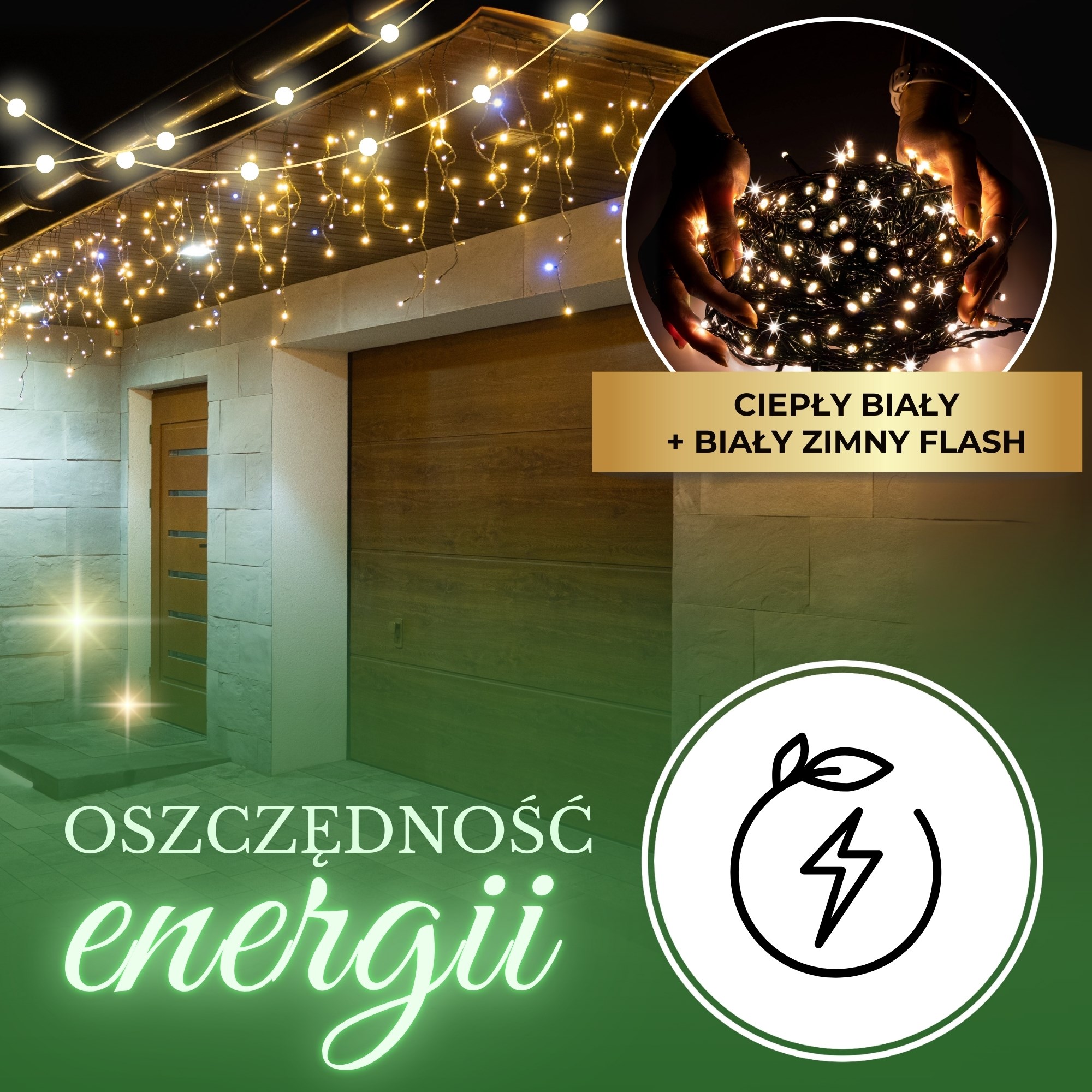 Christmas LED Curtain Lights Springos CL0517 500 LED Co | Buy online — Megaluks