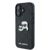 Karl Lagerfeld Monogram Karl & Choupette Head Pin - Case for iPhone 16 (black)