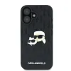Karl Lagerfeld Monogram Karl & Choupette Head Pin - Case for iPhone 16 (black)