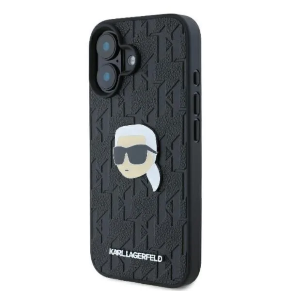 Karl Lagerfeld Monogram Karl Head Pin - Case for iPhone 16 (black)