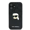 Karl Lagerfeld Monogram Karl Head Pin - Case for iPhone 16 (black)