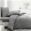 Fitted bottom sheet TODAY Percale Light grey 140 x 200 cm Grey