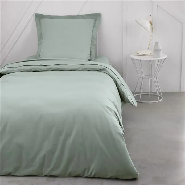 Fitted bottom sheet TODAY Essential Light Green 90 x 190 cm