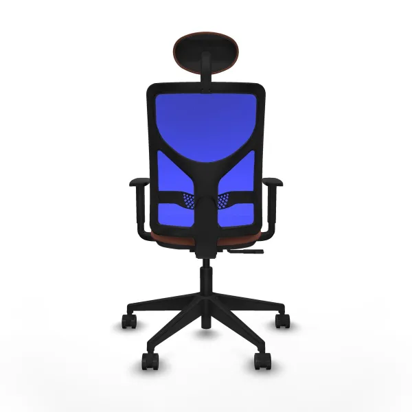 Office Chair with Headrest Motilla Piqueras y Crespo 1D066N1 Blue Brown