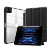 Crong PrimeFolio – Case for iPad Air 11” (2026-2024) / iPad Air 10.9” (5th-4th gen.) / iPad Pro 11" (2022-2021) (Black/Clear)