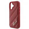 Karl Lagerfeld Quilted Signature - Case for iPhone 16 (red)