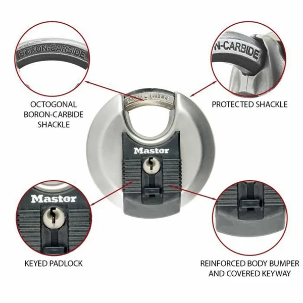 Key padlock Master Lock M40EURT (2 Units)