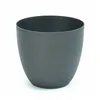 Plant pot Plastiken   Ø 38 x 33 cm Circular Plastic Multicolour Dark grey