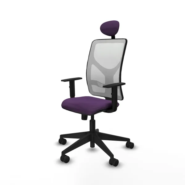 Office Chair with Headrest Motilla Piqueras y Crespo 1D066N1 Purple