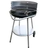 Coal Barbecue with Wheels Aktive Enamelled Metal 51 x 82 x 51 cm Black