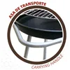 Coal Barbecue with Wheels Aktive Enamelled Metal 51 x 82 x 51 cm Black