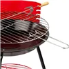 Barbecue Portable Aktive Wood Iron Ø 38 cm 37 x 61 x 45 cm (6 Units) Red