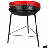 Barbecue Portable Aktive Iron Plastic 37 x 44 x 33 cm (6 Units) Red