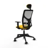 Office Chair with Headrest Motilla Piqueras y Crespo 1D066N1 Yellow