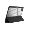 Crong PrimeFolio – Case for iPad Air 11” (2026-2024) / iPad Air 10.9” (5th-4th gen.) / iPad Pro 11" (2022-2021) (Black/Clear)