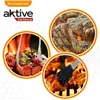 Barbecue utensils Aktive Silicone Stainless steel 12 Units 7,5 x 35 x 1,9 cm (5 Pieces)