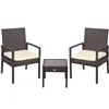 Table Set with 2 Armchairs Aktive