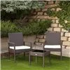 Table Set with 2 Armchairs Aktive