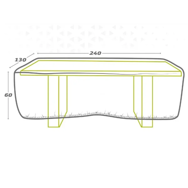 Protective Case Aktive Tables 240 x 60 x 130 cm (6 Units)