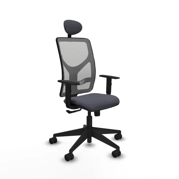 Office Chair with Headrest Motilla Piqueras y Crespo 1D066N1 Dark grey