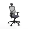 Office Chair with Headrest Motilla Piqueras y Crespo 1D066N1 Dark grey