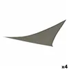 Awning Aktive Triangular 500 x 0,5 x 500 cm Grey Polyester (4 Units)