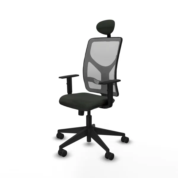 Office Chair with Headrest Motilla Piqueras y Crespo 1D066N1 Black