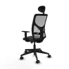 Office Chair with Headrest Motilla Piqueras y Crespo 1D066N1 Black