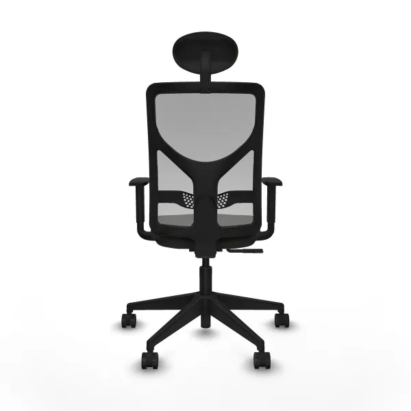 Office Chair with Headrest Motilla Piqueras y Crespo 1D066N1 Black