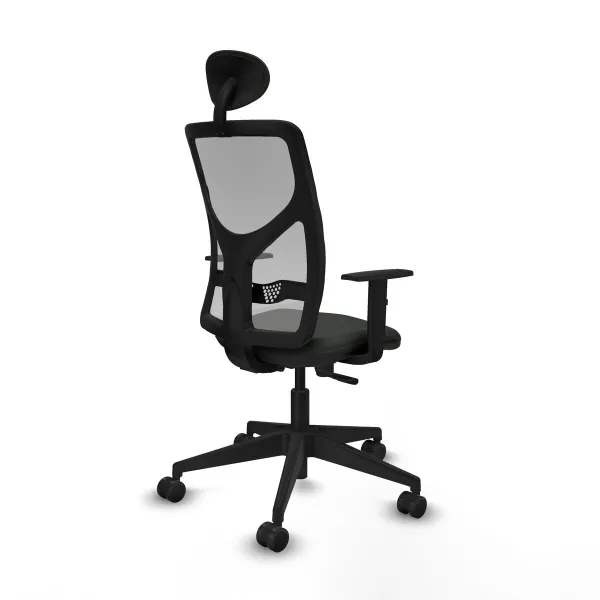 Office Chair with Headrest Motilla Piqueras y Crespo 1D066N1 Black