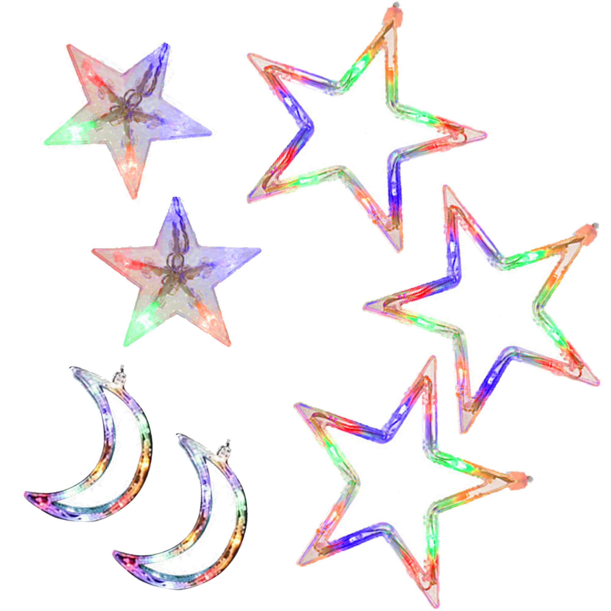 Christmas LED Curtain Lights Springos CL4135, 138 LED Stars