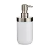 Soap Dispenser Silver White Plastic 350 ml (6 Units)