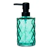 Soap Dispenser Diamond Crystal Green Plastic 410 ml (12 Units)