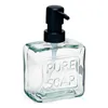 Soap Dispenser Pure Soap 250 ml Crystal Transparent Plastic (12 Units)