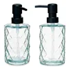 Soap Dispenser Diamond Crystal Transparent Plastic 410 ml (12 Units)