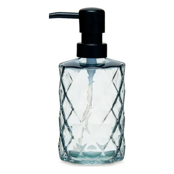 Soap Dispenser Diamond Crystal Black Plastic 410 ml (12 Units)