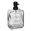 Soap Dispenser Pure Soap Crystal Black Plastic 570 ml (6 Units)