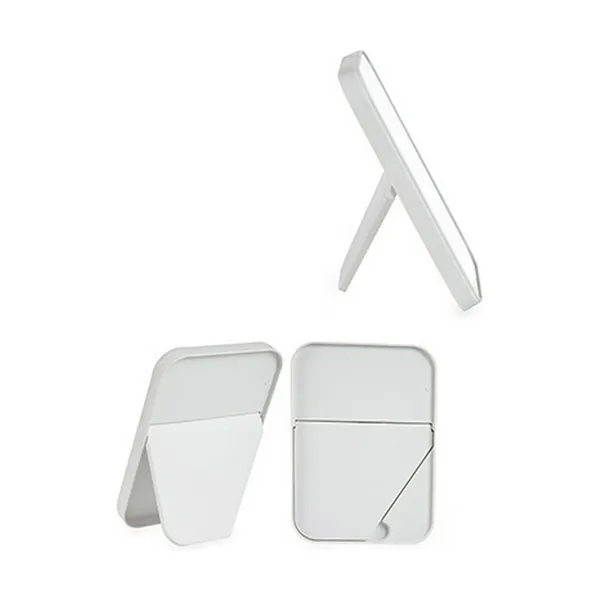 Mirror with Mounting Bracket White Black polypropylene 1,7 x 20 x 14 cm (12 Units)