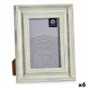 Photo frame 16,2 x 2 x 21 cm Crystal Silver Wood Brown Plastic (6 Units)