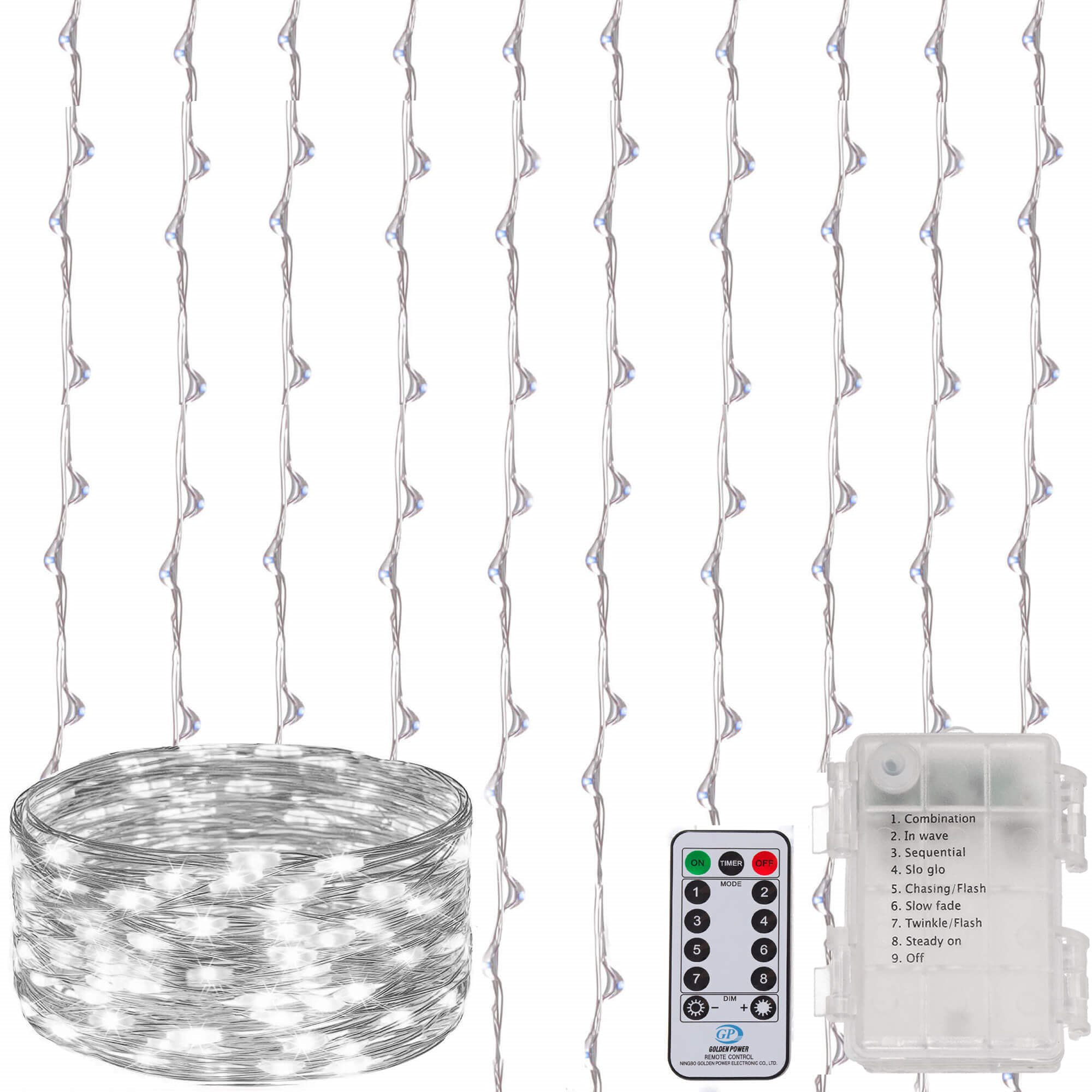 Valguskardin Springos CL0184 300 LED girland külm  | Osta veebist — Megaluks